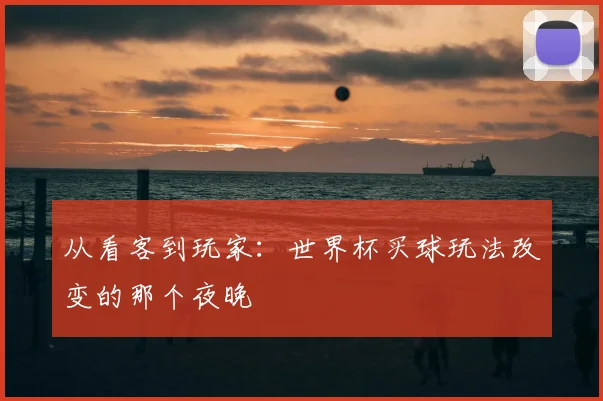 从看客到玩家：世界杯买球玩法改变的那个夜晚